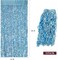 3-Pack Blue Foil Fringe Curtains 3.3x6.6ft Baby Shower & Under the Sea Party Decorations